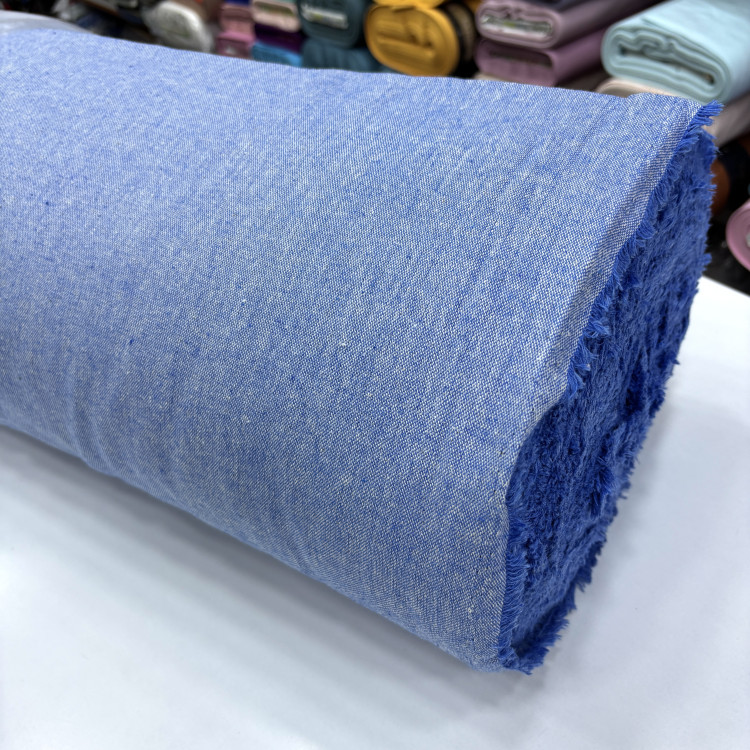 Yıkanmış Natural Buldan Keten Kumaş