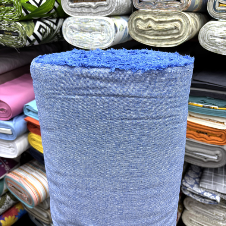 Yıkanmış Natural Buldan Keten Kumaş