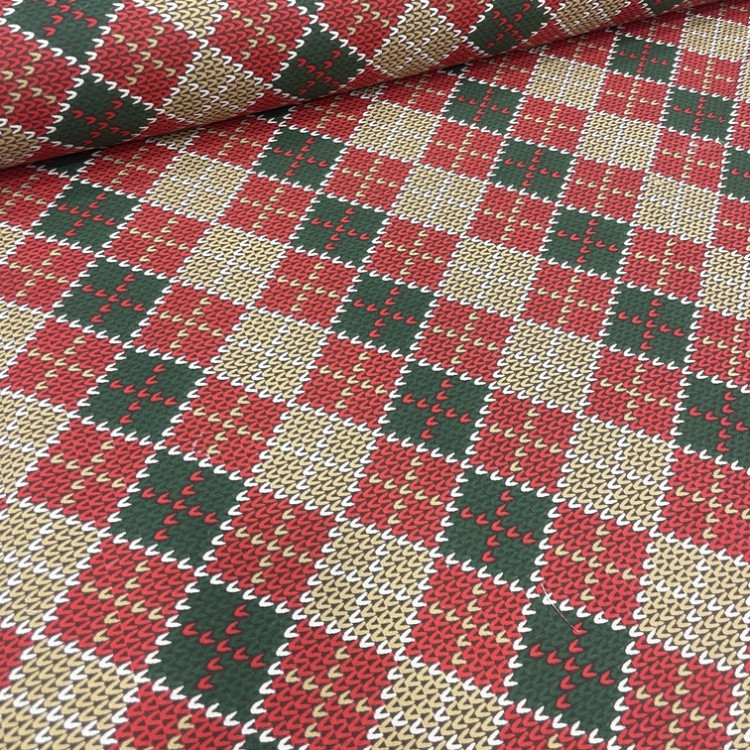 Yılbaşı Ekoseler Duck Kumaş - Döşemelik, Perdelik ve Masa Örtülük Keten Kumaş Yılbaşı Ekoseler Duck Kumaş - Döşemelik, Perdelik ve Masa Örtülük Keten Kumaş
