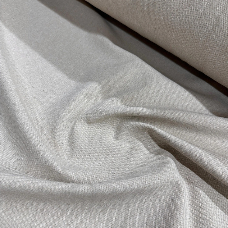 Yıkanmış Natural Buldan Keten Kumaş